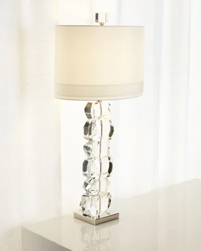 Global Views Lynx Stacked Gemstone Lamp In Clear