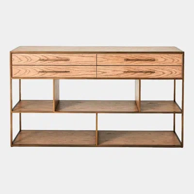 Global Views Mack Console-oak In Brown