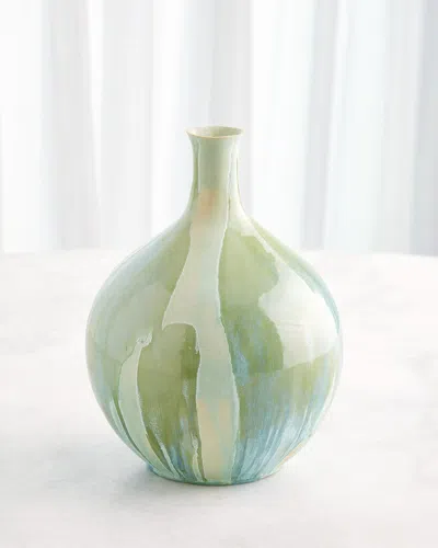 Global Views Magma Bottle, Large In Green