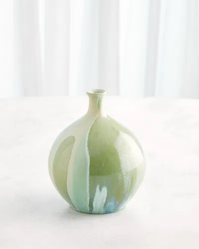 Global Views Magma Bottle, Small In Green