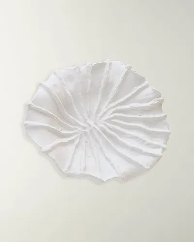 Global Views Maitake Ridges Wall Decor In White