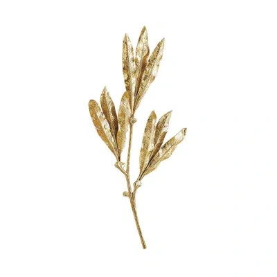 Global Views Mango Leaves Wall Decor In Gold