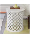 Global Views Marble Arabesque Side Table
