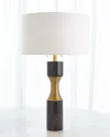 Global Views Marble Cinch Lamp In Black