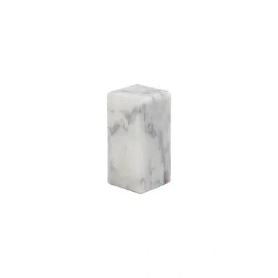 Global Views Marble Mini Pedestal/riser In Gray