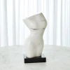 Global Views Marble Torso In White
