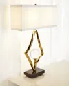 Global Views Margot Abstract Lamp In Gold