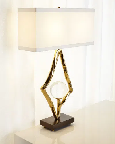 Global Views Margot Abstract Lamp In Gold