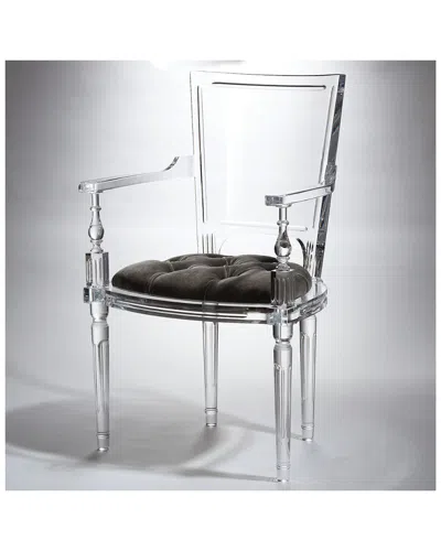 Global Views Marilyn Acrylic Arm Chair In Transparent