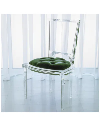 Global Views Marilyn Acrylic Side Chair In Green