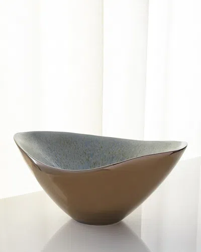 Global Views Marta's Bowl, Bronze Reactive In Brown