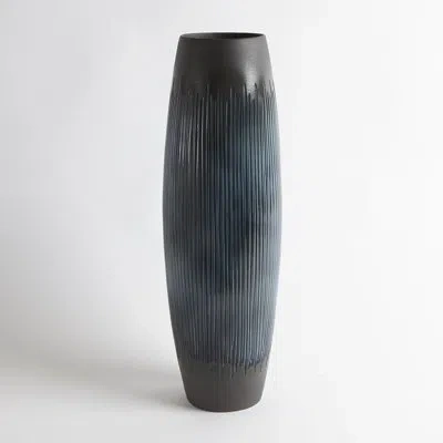 Global Views Matchstick Vase-ink In Blue,black