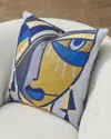 Global Views Maya Pillow In Multi Pattern