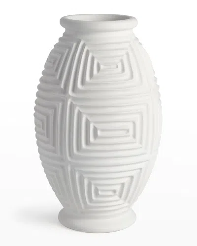 Global Views Maze 23" Vase In White