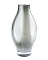 Global Views Medium Fly Through Vase In Silver