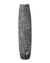 Global Views Medium Horsetail Vase In Black