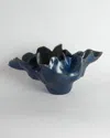 Global Views Medium Meteor Bowl In Blue