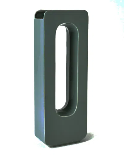 Global Views Medium Rectangle Vase In Blue