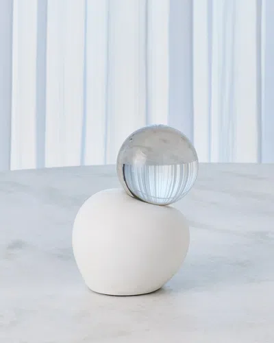 Global Views Meringue Sculpture - Large In White