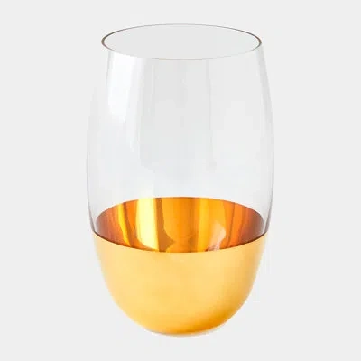 Global Views Metallic Orb Highball Glass-gold