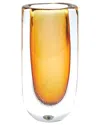 Global Views Micro Bubble Vase In Orange