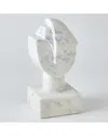 Global Views Mod Marble Portrait Bust
