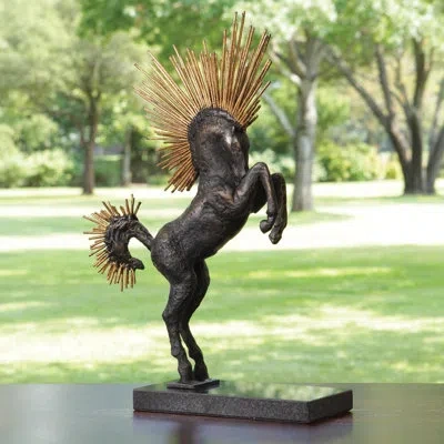 Global Views Mohawk Stallion In Bronze
