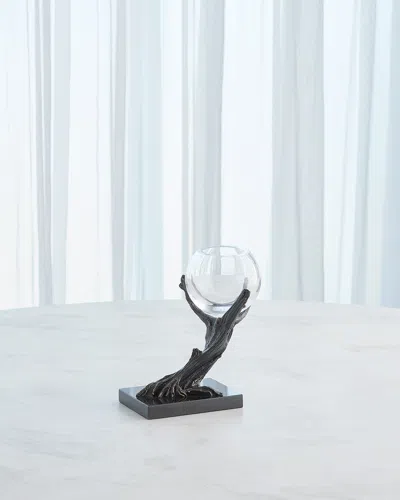 Global Views Monterey Vase Holder In Clear