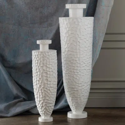 Global Views Monumental Chiseled Vase-lg