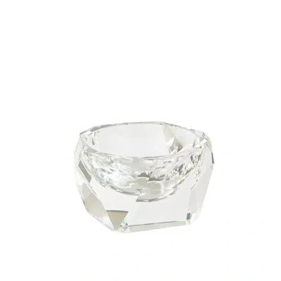 Global Views Multi Facet Crystal Bowl In Clear