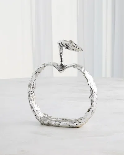 Global Views Nickel Apple Silhouette Decor