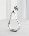 Global Views Nickel Pear Silhouette Decor In Nickel