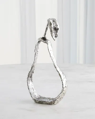 Global Views Nickel Pear Silhouette Decor