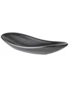 Global Views Oblong Platter Bowl In Black