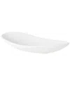 Global Views Oblong Platter Bowl In White
