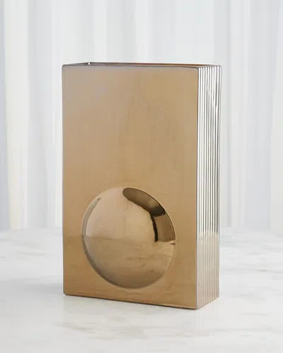 Global Views Oh Yes Matte Gold Vase, 18"