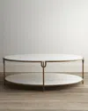 Global Views Olivia Marble-top Coffee Table