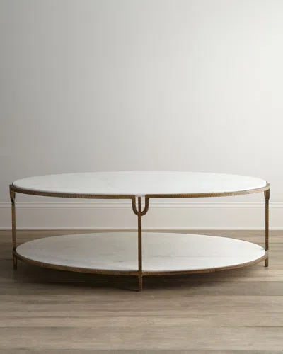 Global Views Olivia Marble-top Coffee Table