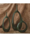 Global Views Open Ring Vase Small In Medium Gre