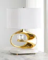 Global Views Orbit Lamp In White