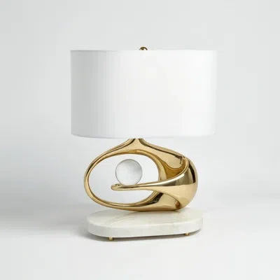 Global Views Orbit Lamp-brass In Gold