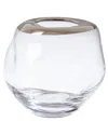 Global Views Organic Formed Vase In Clear