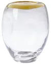 Global Views Organic Formed Vase In Clear