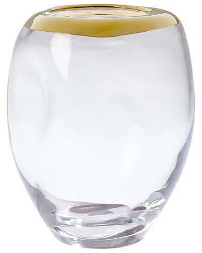 Global Views Organic Formed Vase In Clear