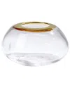 Global Views Organic Formed Vase In Clear