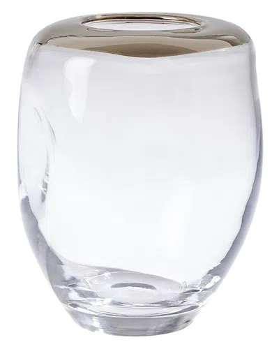 Global Views Organic Formed Vase In Clear