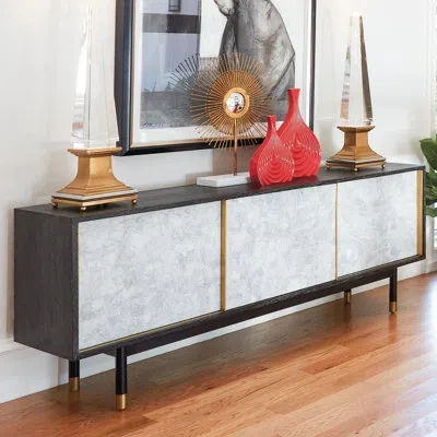 Global Views Ostara Media Cabinet In White
