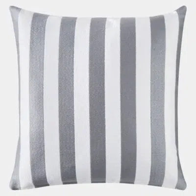 Global Views Palermo Stripe Pillow-gray/white 20"l X 20"w Accent Pillow