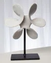 Global Views Pankhudee Sculpture On Stand In White/black