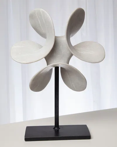 Global Views Pankhudee Sculpture On Stand In White/black